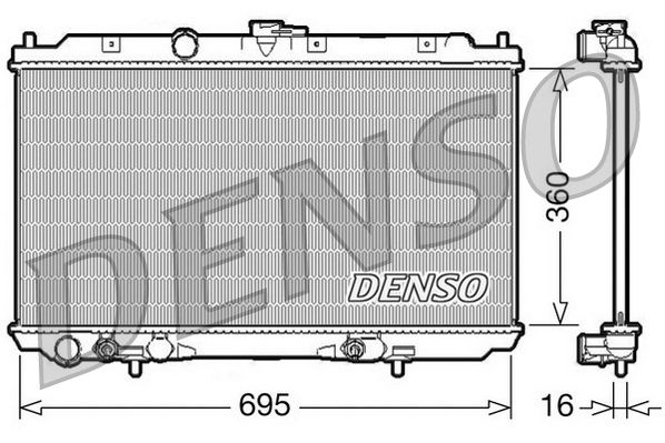 Denso Radiator DRM46028 - image 2