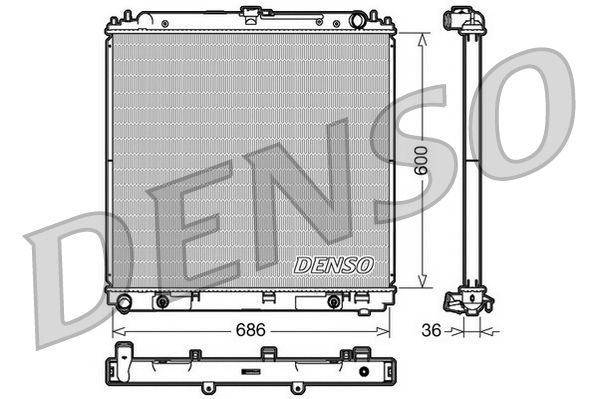 Denso Radiator DRM46032 - image 2