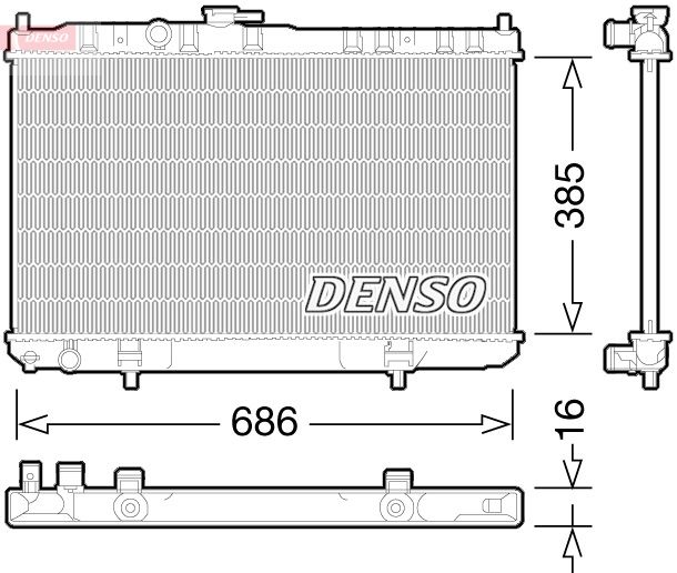Denso Radiator DRM46034 - image 2