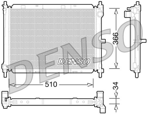 Denso Radiator DRM46038 - image 2