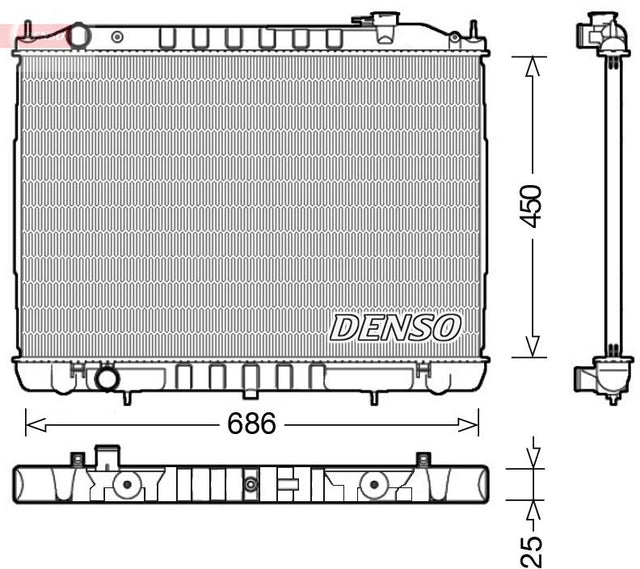 Denso Radiator DRM46050 - image 2