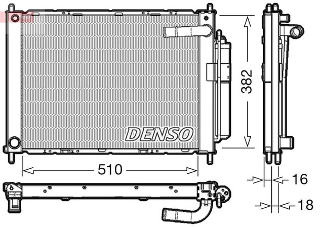 Denso Radiator DRM46101 - image 2