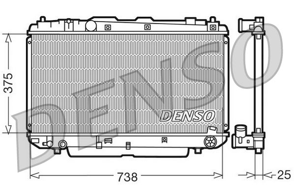 Denso Radiator DRM50021 - image 2