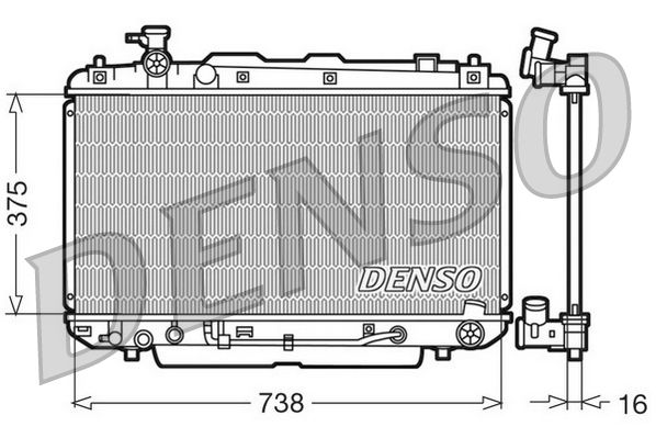 Denso Radiator DRM50022 - image 2