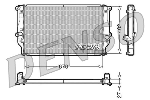 Denso Radiator DRM50025 - image 2
