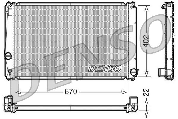 Denso Radiator DRM50053 - image 2