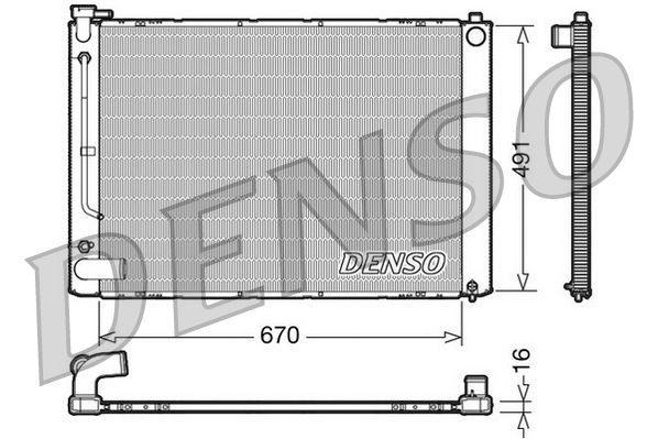 Denso Radiator DRM50055 - image 2