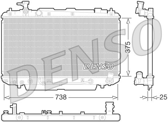 Denso Radiator DRM50065 - image 2
