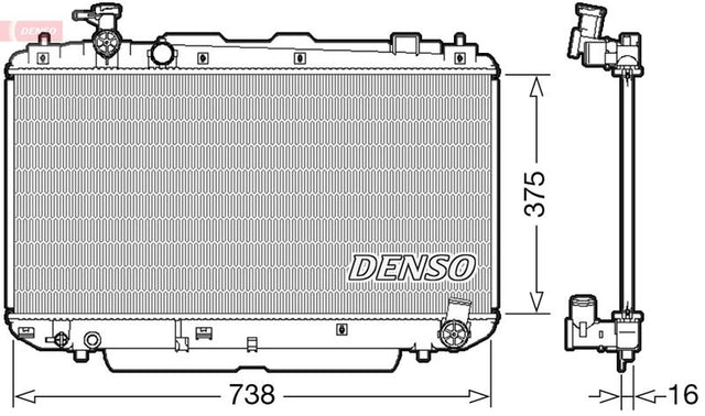 Denso Radiator DRM50083 - image 2