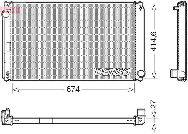 Denso Radiator DRM50151 - image 2
