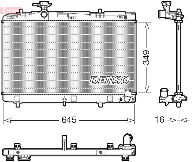 Denso Radiator DRM50155 - image 2
