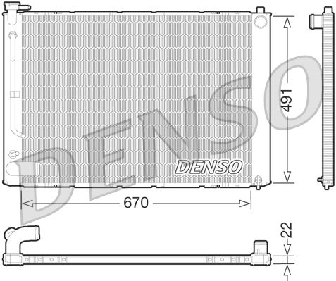Denso Radiator DRM51011 - image 2