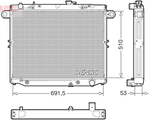 Denso Radiator DRM51015 - image 2