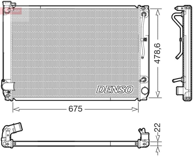 Denso Radiator DRM51016 - image 2