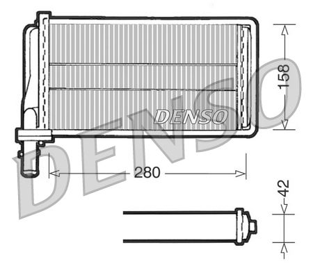 Denso Heat Exchanger DRR01001 - image 2