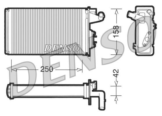 Denso Heat Exchanger DRR09010 - image 2