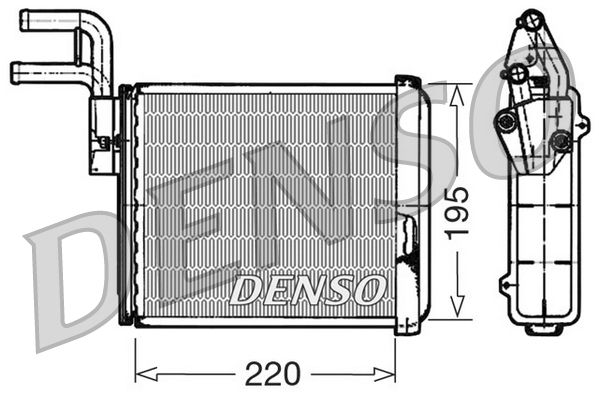 Denso Heat Exchanger DRR09032 - image 2