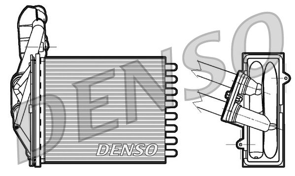 Denso Heat Exchanger DRR09042 - image 2