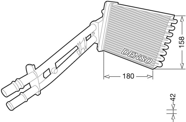 Denso Heat Exchanger DRR09043 - image 2