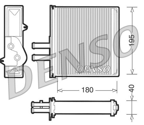 Denso Heat Exchanger DRR09060 - image 2