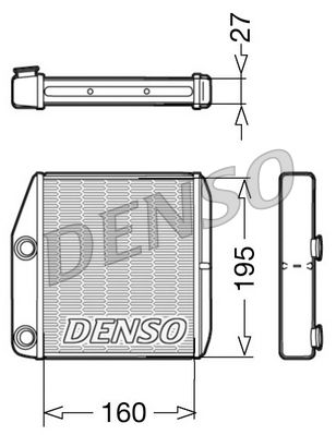 Denso Heat Exchanger DRR09075