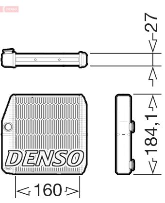 Denso Heat Exchanger DRR09076 - image 2