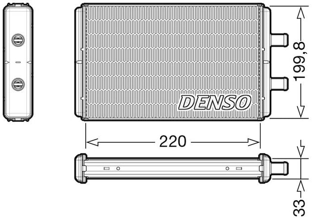 Denso Heat Exchanger DRR12016 - image 2