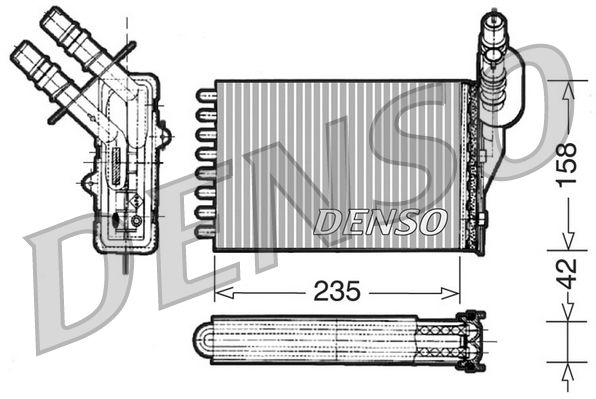 Denso Heat Exchanger DRR23001 - image 2