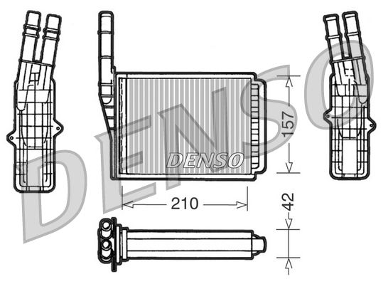 Denso Heat Exchanger DRR23013 - image 2
