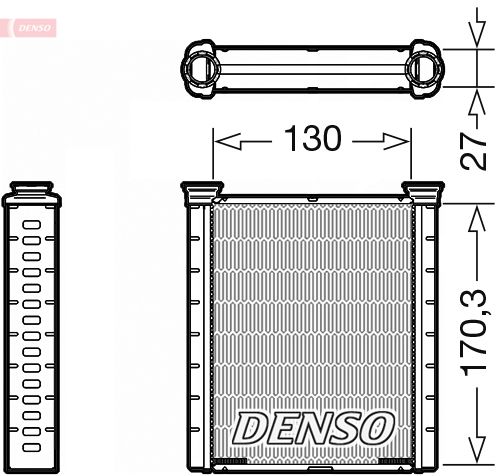 Denso Heat Exchanger DRR46001 - image 2