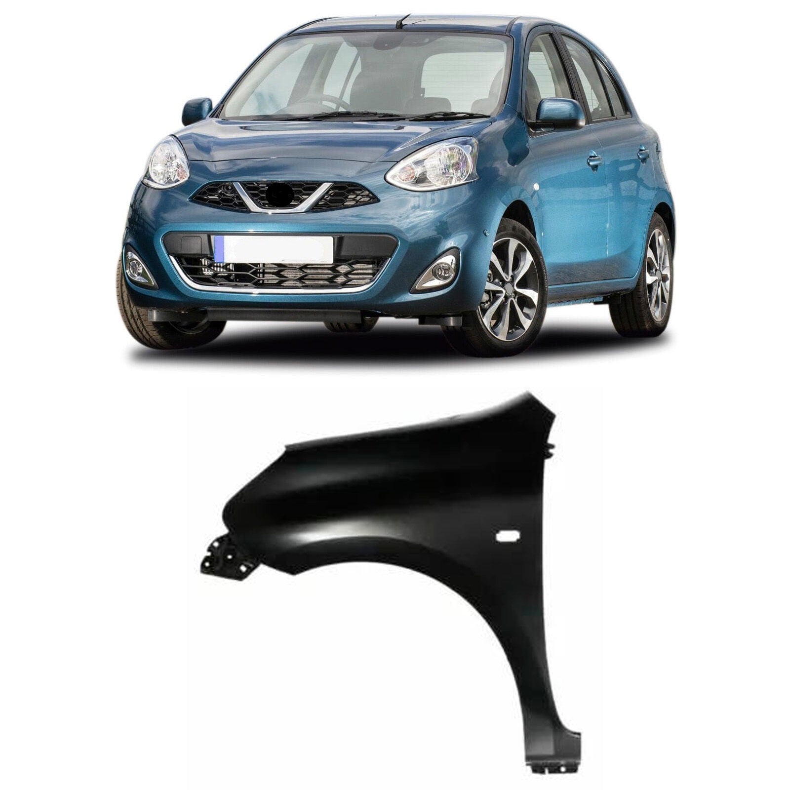 Fits Nissan Micra K14 2013-2017 Front Wing Primed Passenger Side