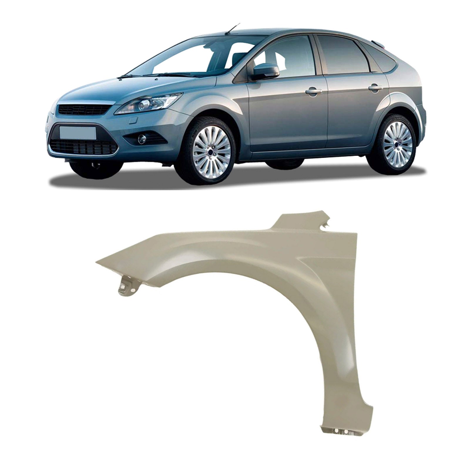 Fits Ford Focus Mk2 2008-2011 Front Wing Primed Passenger Side