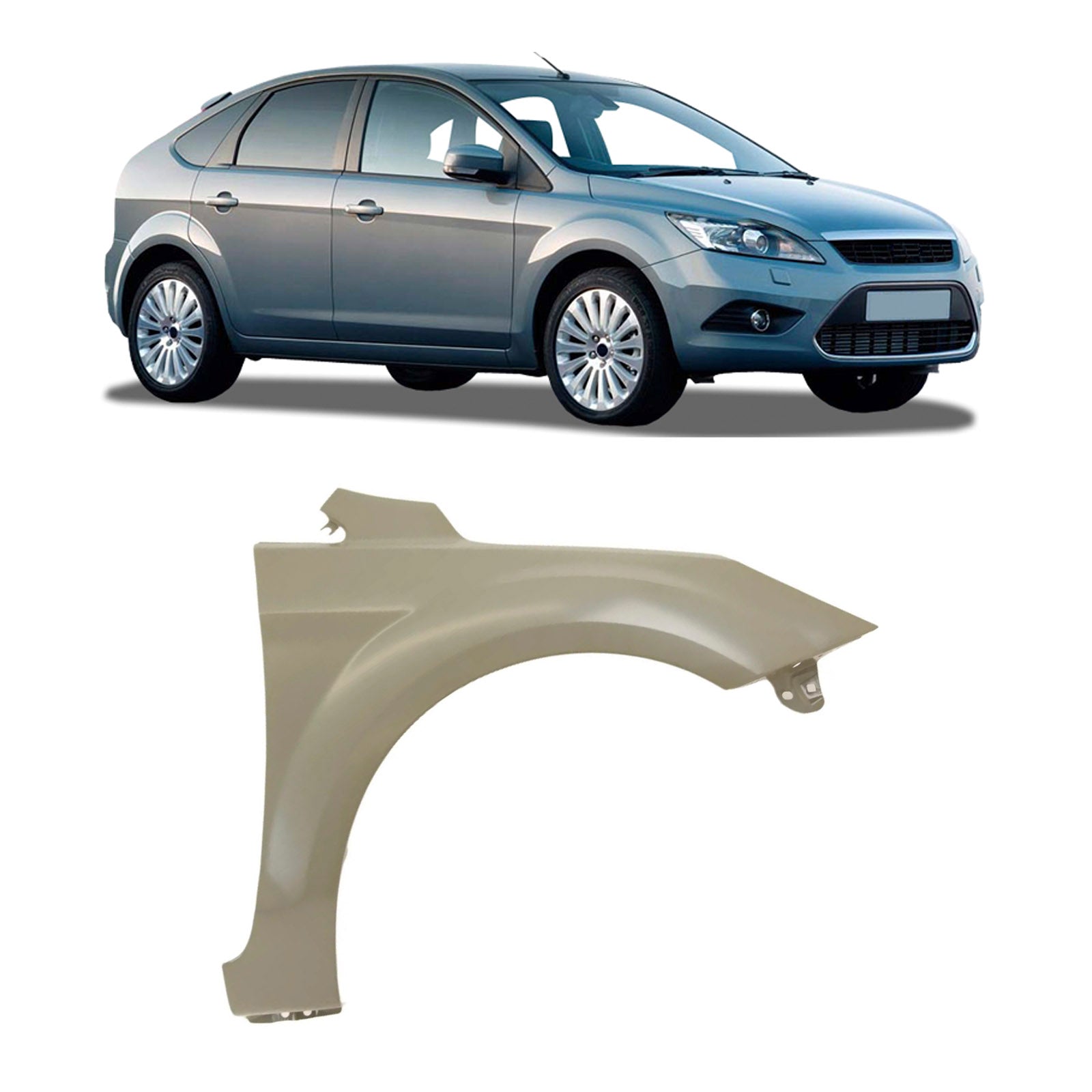 Fits Ford Focus Mk2 2008-2011 Front Wing Primed Driver Side