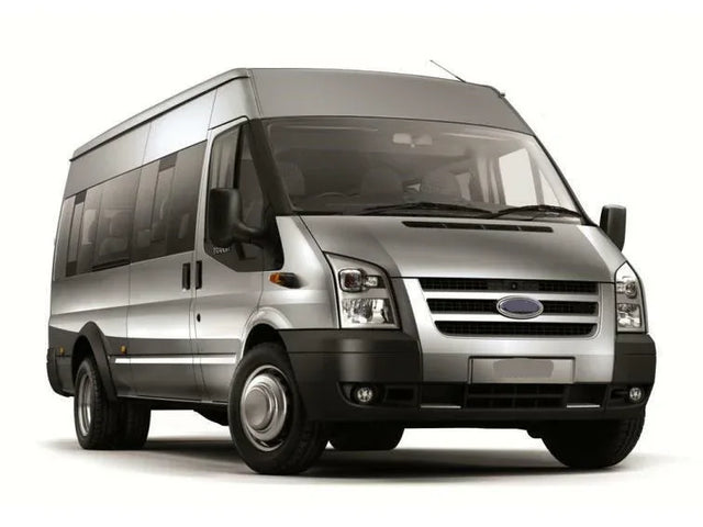 Fits Ford Transit 2006- Front Bumper Corner End With Fog Hole Mat Gray Textured Pair Left & Right - image 2