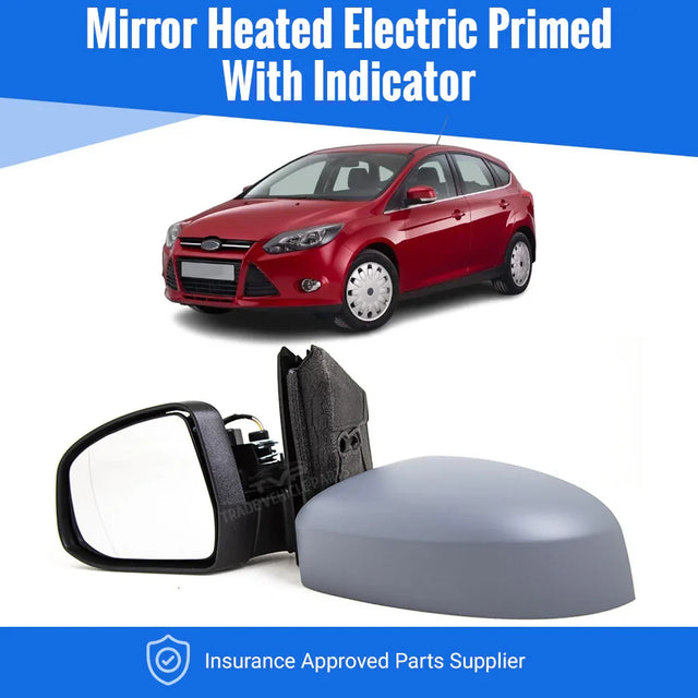 Fits Ford Focus 2011-2018 Door Wing Mirror Heated Electric Primed Indicator Left - image 2