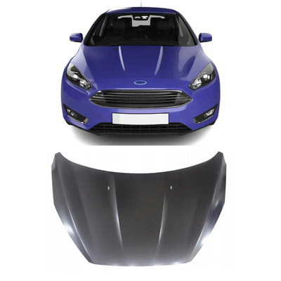 Fits Ford Focus 2014-2018 Bonnet Primed Not Electric Models - tradevehicleparts.co.uk