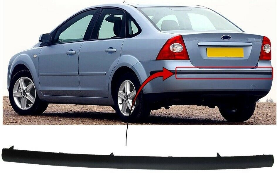 Fits Ford Focus Saloon 2005-2007 Rear Bumper Moulding Centre Section