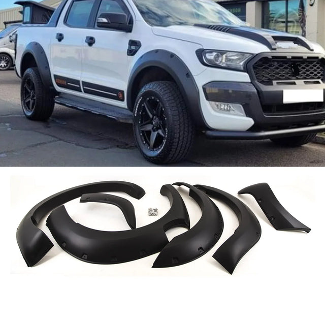 For Ford Ranger T6 09/2015-2019 Wheel Arches Extension Fender Flares Mat Black - image 2