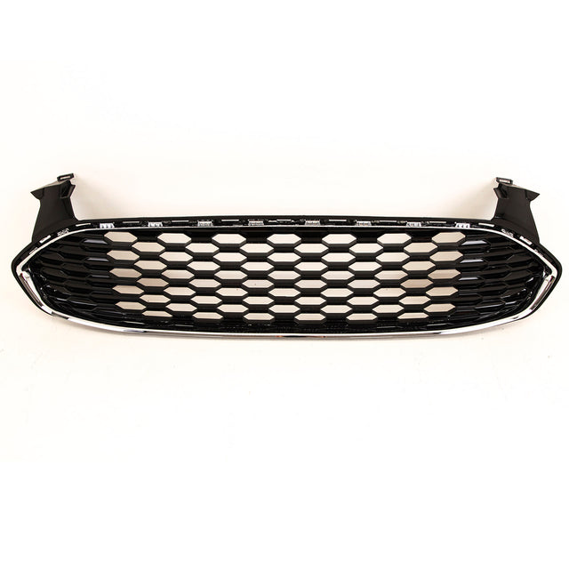 Fits Ford Mondeo 2015-2019 Front Bumper Main Center Honeycomb Sport With Chrome Frame - image 4