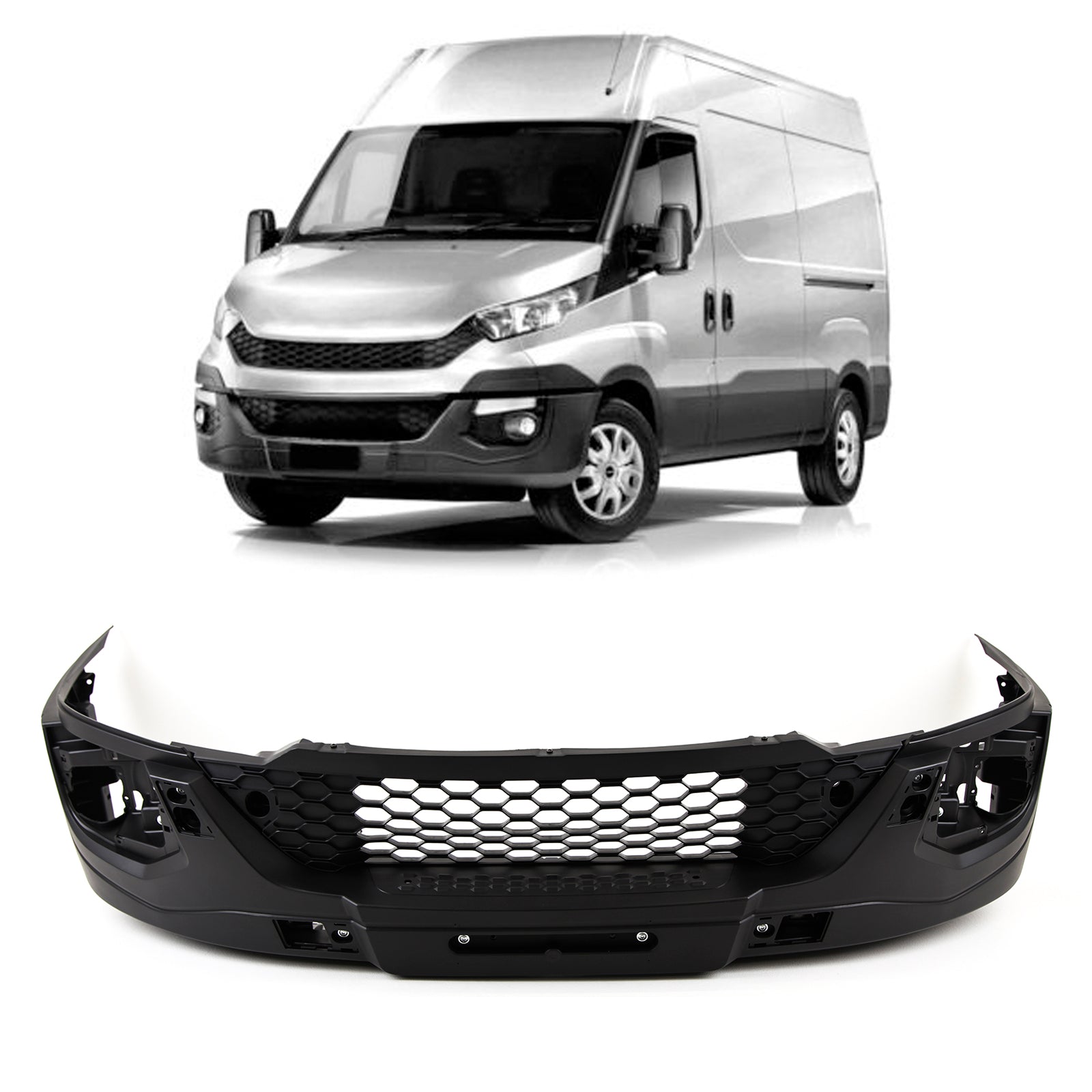 For Iveco Daily 2014-2019 Front Bumper With PDC & Washer Holes