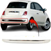 Fits Fiat 500 2007-2014 Rear Bumper Moulding All Chrome Without Black Trim thumbnail