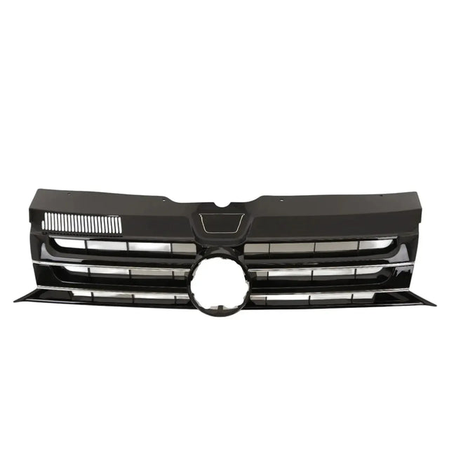 Fits VW Transporter T5.1 2010- Front Bumper Centre Grille Sportline Gloss Black With Chrome - image 3