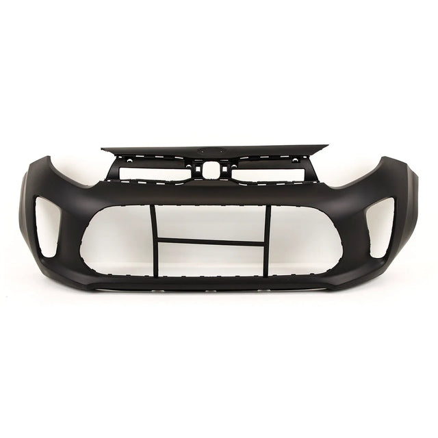 Fits Kia Picanto 2017- Front Bumper Mat Black With Fog Holes - image 2