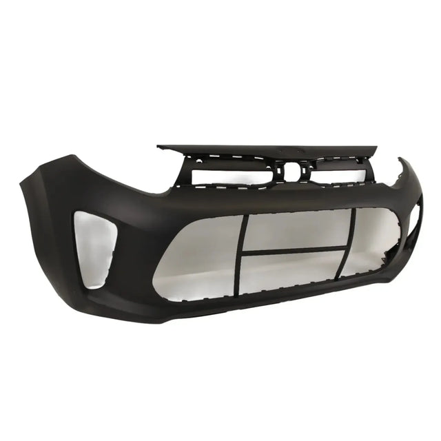 Fits Kia Picanto 2017- Front Bumper Mat Black With Fog Holes - image 3