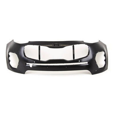 For Kia Sportage 2016-2018 Front Bumper Black With PDC and Without Washer Holes - tradevehicleparts.co.uk