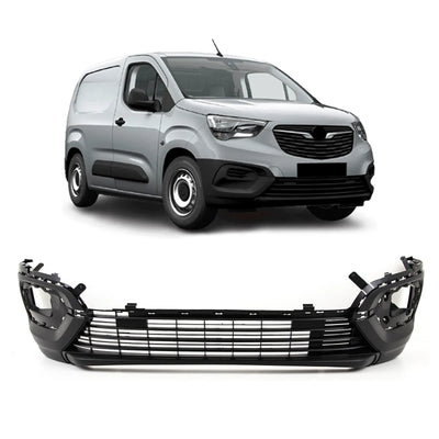 For Vauxhall Combo 2018- Front Bumper Lower Section With 6 Cutting Marks - tradevehicleparts.co.uk