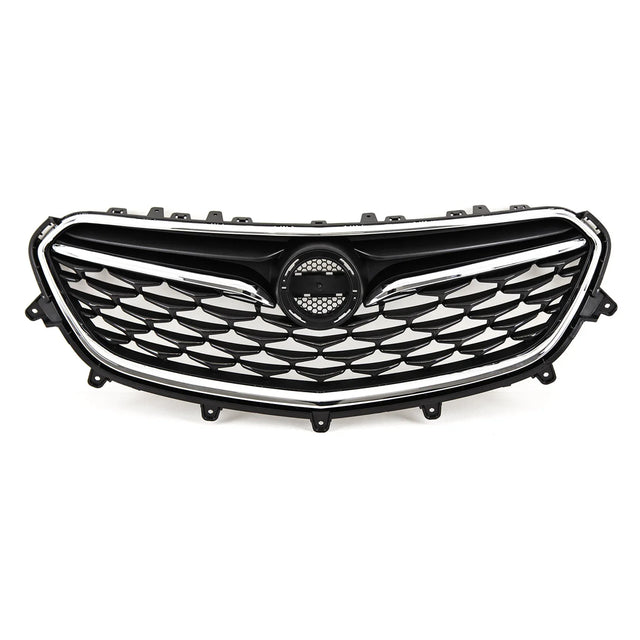 For Vauxhall Mokka X 09/2016-07/2019 Front Bumper Upper Top Grille With Chrome Trim - image 2