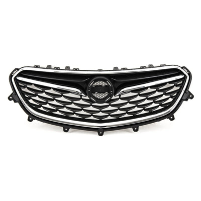 For Vauxhall Mokka X 09/2016-07/2019 Front Bumper Upper Top Grille With Chrome Trim - tradevehicleparts.co.uk