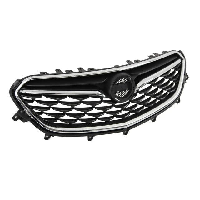 For Vauxhall Mokka X 09/2016-07/2019 Front Bumper Upper Top Grille With Chrome Trim - image 3