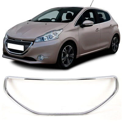 Fits Peugeot 208 2012-2015 Front Grille Frame Moulding Chrome 3/5Dr - tradevehicleparts.co.uk